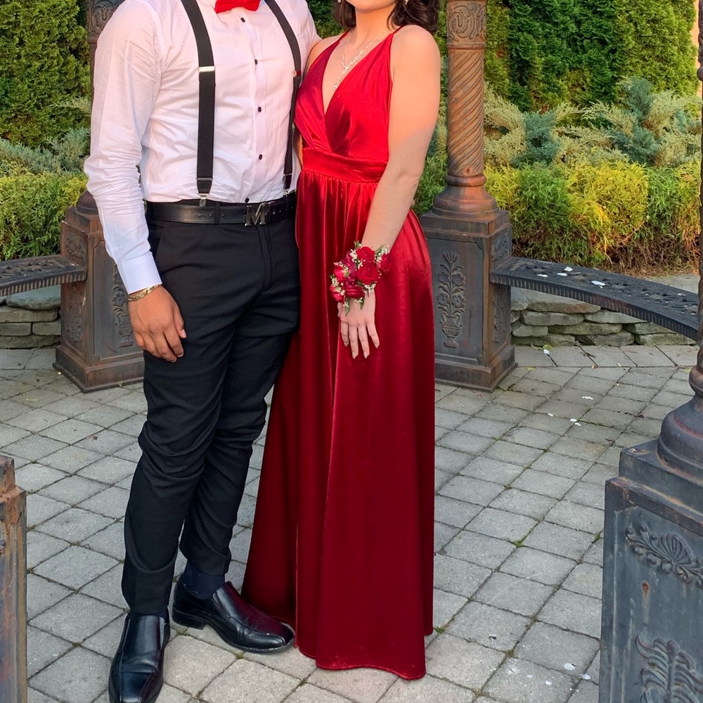 Silky Red Prom Dress